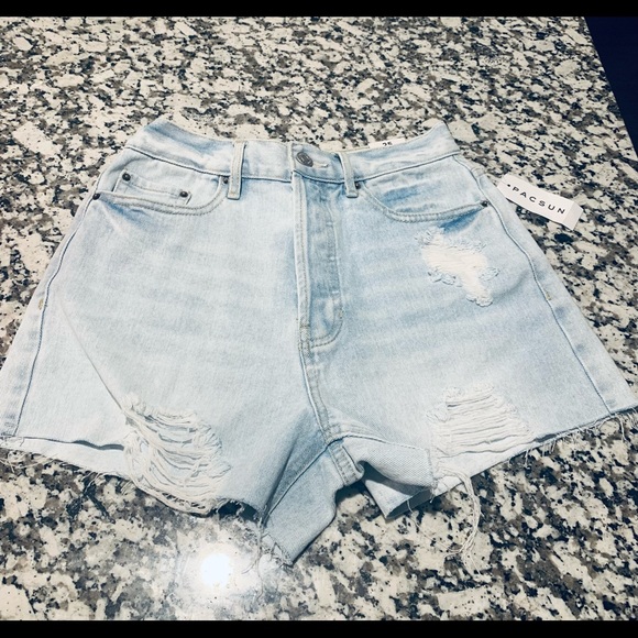 NWT Pacsun High Waisted Denim Shorts - Picture 2 of 5